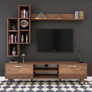 Basic Home Virkesbo TV-Möbelset 180 cm Brun - Möbler Endast idag