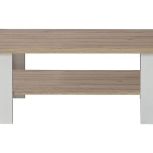 Crumpton soffbord 107 cm Vit/Brun - Möbler Nyhet