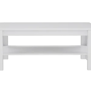 Beställ idag Gowhole Soffbord 110 cm med Förvaring Hylla Vit - Möbler