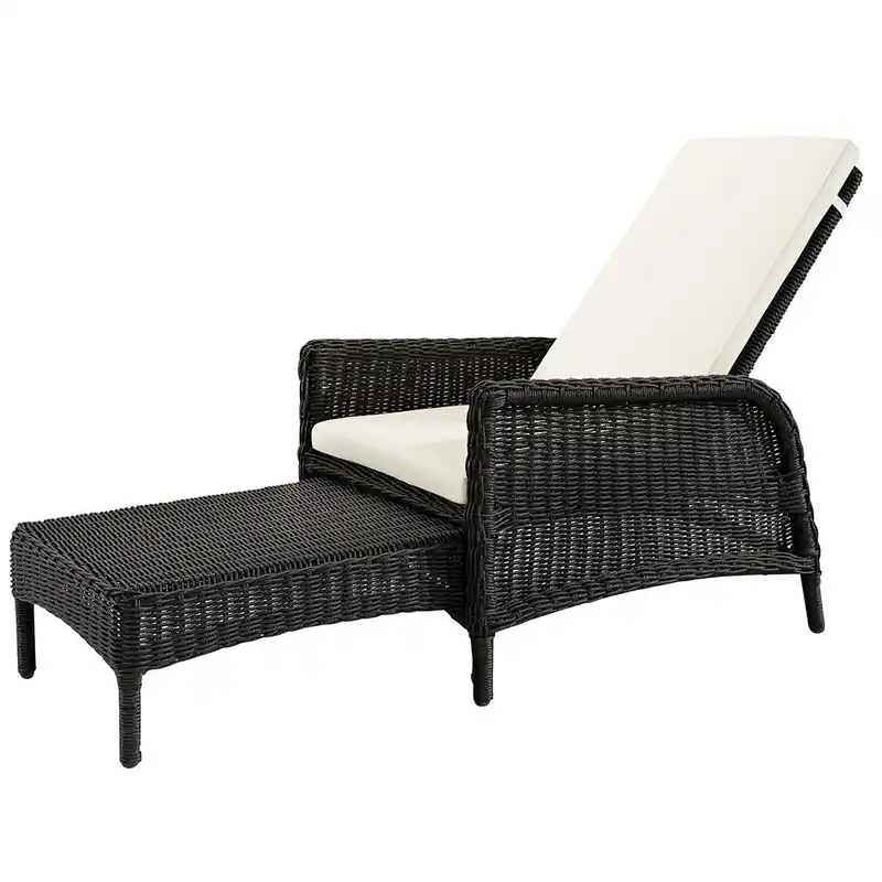 Begränsad tid Tampa solsäng black twist exkl. Dyna