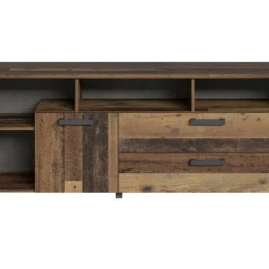 Cadle TV-Bänk 161 cm Brun/Grå - Möbler Billig