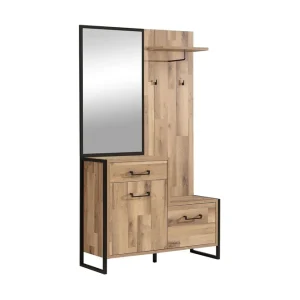 Bästa pris Carnais TV-Möbelset 114 cm Brun/Grå - Möbler