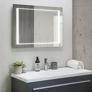 Heasandford Spegel LED 60x80 cm Silver - Belysning Nyhet