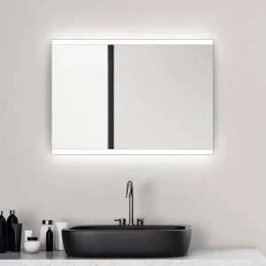 Lannabruk Badrumsspegel 70 cm LED-belysning - Inredning Premium
