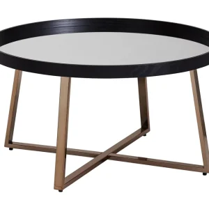 Billigare Wohnling Elphin Soffbord 78 cm Runt Glas/Svart - Möbler