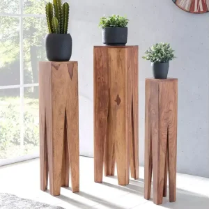 Handla nu Wohnling Monseratt Satsbord 3-pack Trä/natur - Möbler