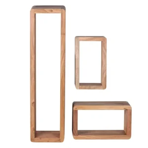 Expressleverans Wohnling Brinius Vägghylla 3-pack Trä/natur - Förvaring