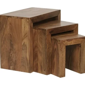 Wohnling Telander Satsbord 3-pack Trä/natur - Möbler Utförsäljning