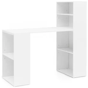 Wohnling Shuping Skrivbord 120 cm med Förvaring Hyllor Vit - Möbler Sänkt pris