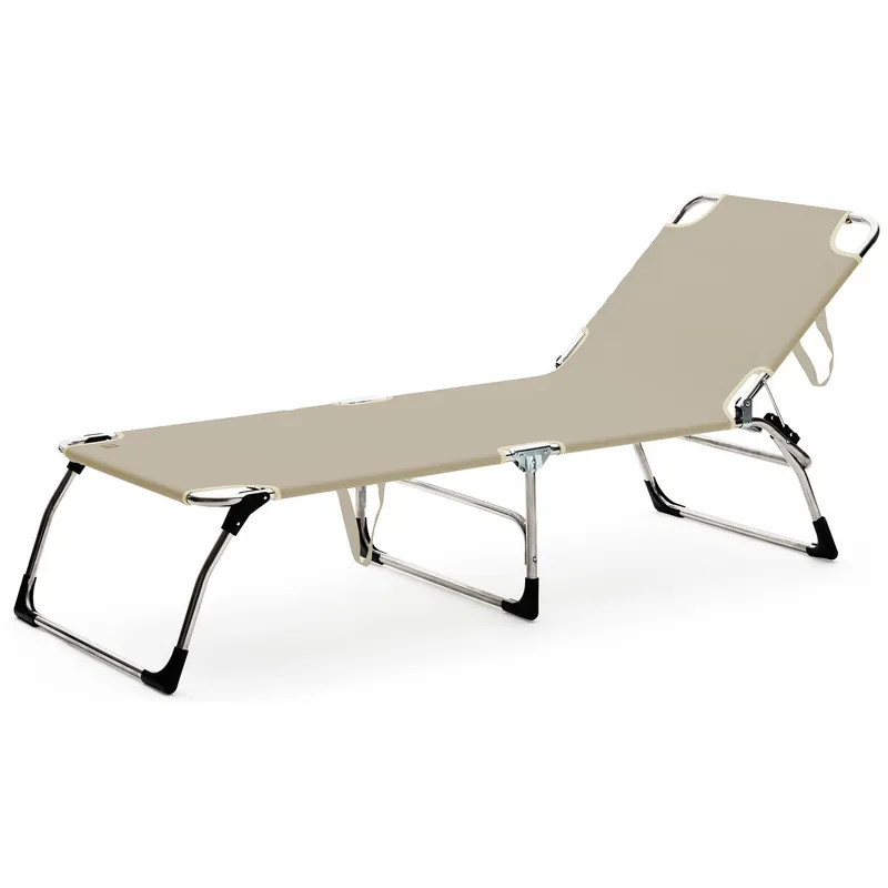 Amigo solsäng xxl taupe aluminium/textilene Handla nu