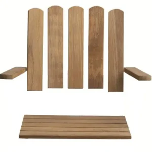 Kundfavorit Träsats A2, 45 Cm Obehandlad Teak, Inkl. Skruv