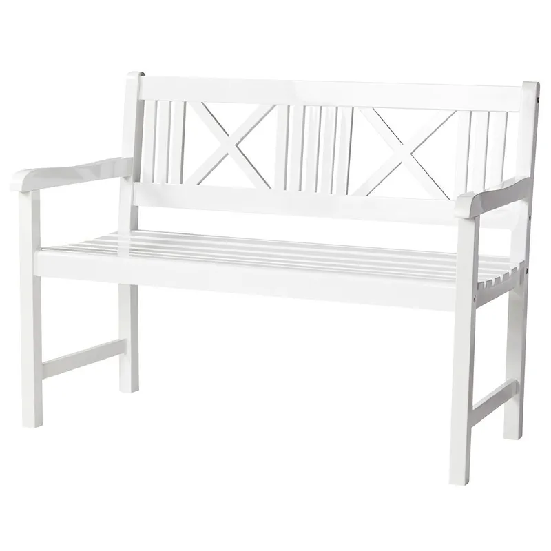 Billigare Rosenborg bänk 120 cm vit