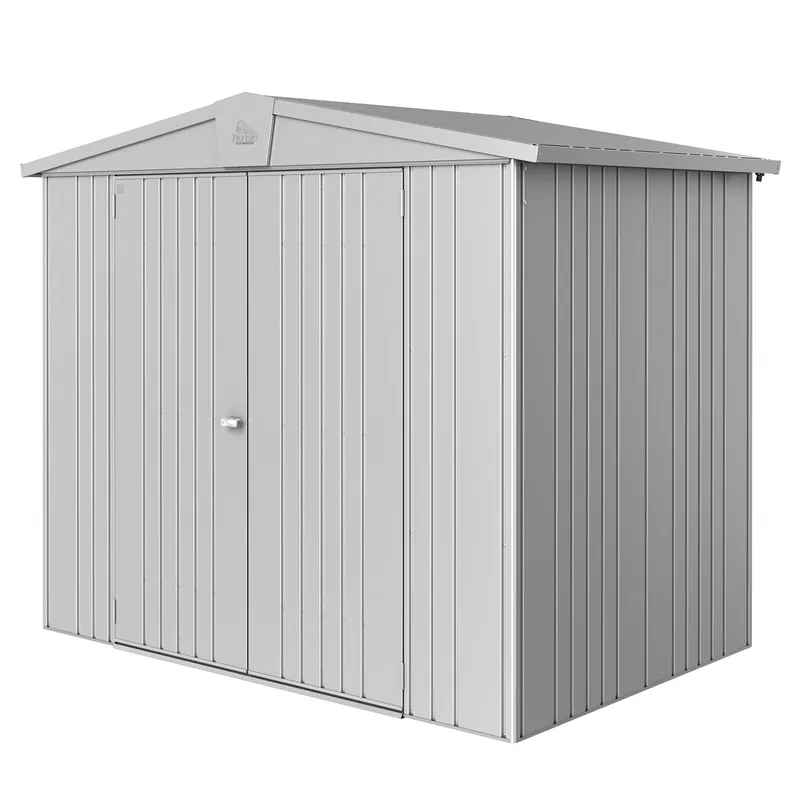 Kampanj Europa trädgårdsskjul storlek 3 metallic silver