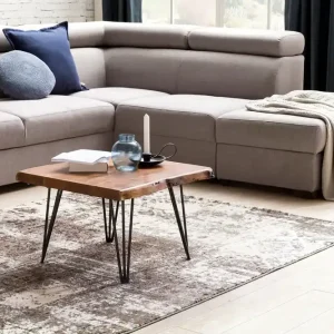 Outlet Wohnling Kezia Soffbord 56 cm Massivt Trä/Svart - Möbler