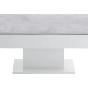 Rabatter Pacak Soffbord 100 cm Betonggrå/Vit - Möbler