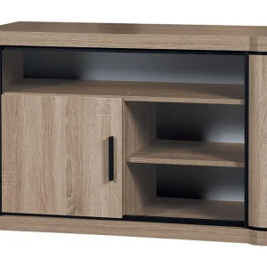 Snabb leverans Dallas TV-bänk 107x48x72 cm LED-belysning - Möbler