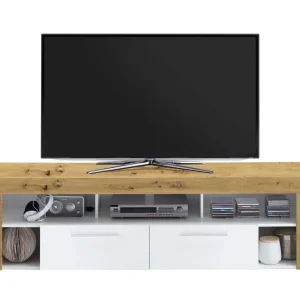 Bootsma TV-Bänk 180 cm Brun/Vit - Möbler Billig