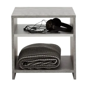 Rabatt Weihert Sidobord 39 cm Vit/Grå - Möbler