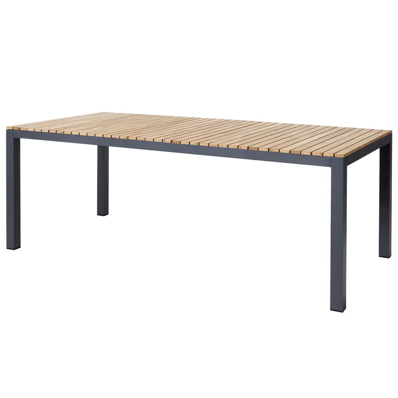 Begränsat erbjudande Mood extreme Matbord 100x208 cm teak/ antracit
