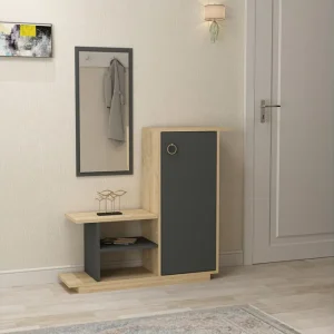 Glatton Sideboard 80 cm Ek|Antracit - Förvaring Nyhet