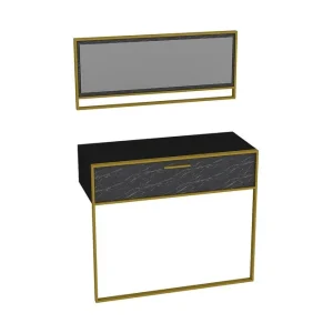 Susia Sideboard 90 cm Guld|Svart - Förvaring Köp nu