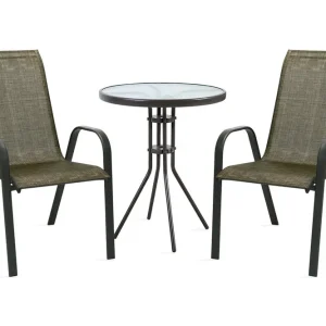 Beställ nu Möbelset DUBLIN Utebord och 2 Utestolar D60xH70cm - Utemöbler & utemiljö