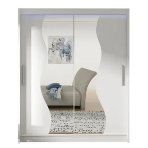 Westa Garderob 150x58x200 cm med LED - Förvaring Köp online