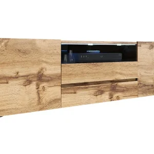 TV-bänk 137 cm LED-belysning - Möbler Reapris