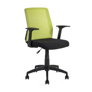 Outlet Kontorstol Alpha 60x55xh875-95 cm Svart Grönt - Möbler