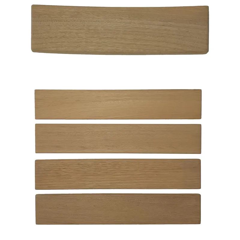Billig Träsats stol 1 obehandlad teak inkl. skruv