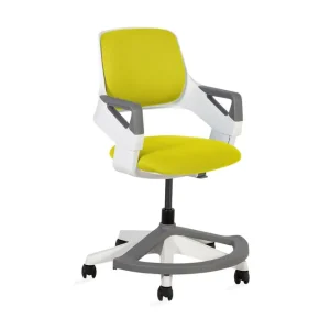 Expressleverans Barnstol Rookee För 4-14År 64x64xh76-93 cm Gul/Vit - Möbler