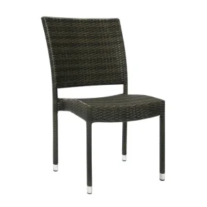 Populärt val Utestol WICKER-3 60x495xH925cm färg: mörkbrun - Utemöbler & utemiljö