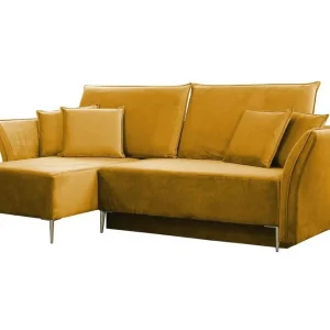 Staffin 3-sits Hörnbäddsoffa Dark yellow - Möbler risnedsättning