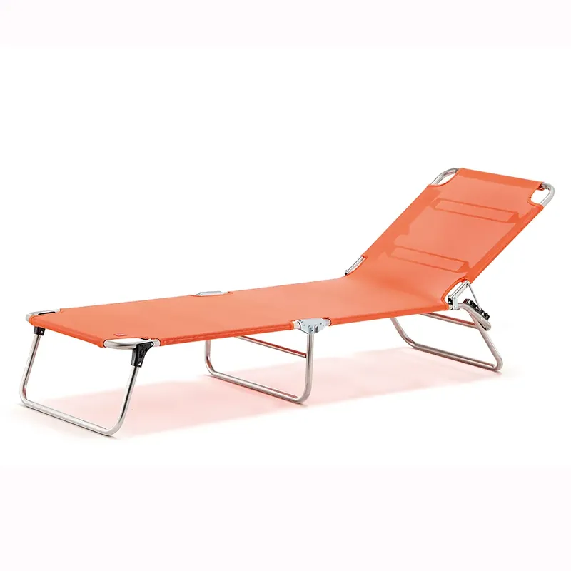 Amigo solsäng orange aluminium/textilene Snabb leverans