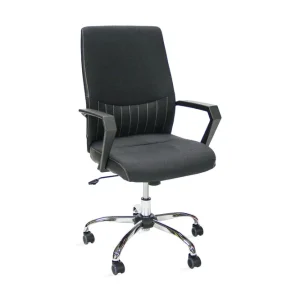 Rabatter Kontorstol ANGELO 58x59x97-105cm färg: svart - Möbler
