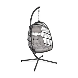 Begränsat erbjudande Hängstol Utomhus Yoyo Med Kuddar 100x95/110xh196 cm - Utemöbler & utemiljö