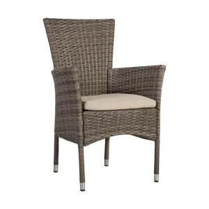 Populär Utestol Paloma Med Kudde 57x59xh90 cm Brungrå - Utemöbler & utemiljö