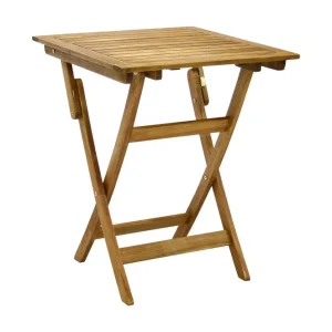 Endast idag Finlay Hopfällbart Cafébord och Kaffebord 60 cm Trä Akacia Ljusbrun - Utemöbler & utemiljö