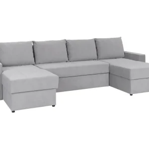 Staffin 4-sits Hörnbäddsoffa Ljusgrå - Möbler Lägg i varukorgen