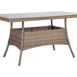 Utebord TOSCANA 140x80xH73cm färg: gråbeige - Utemöbler & utemiljö Expressleverans
