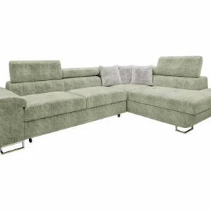 Sista chansen Reginia 4-sits Hörnbäddsoffa Light green - Möbler