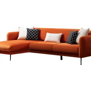 Azeriah Bäddsoffa med Divan Vänster Orange - Möbler Beställ idag