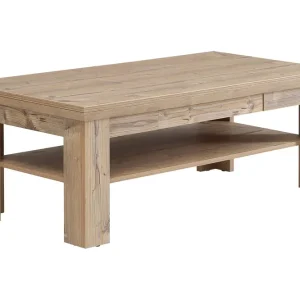 Outlet Mccoys Soffbord 120 cm med Förvaring Hylla + Låda Brun - Möbler