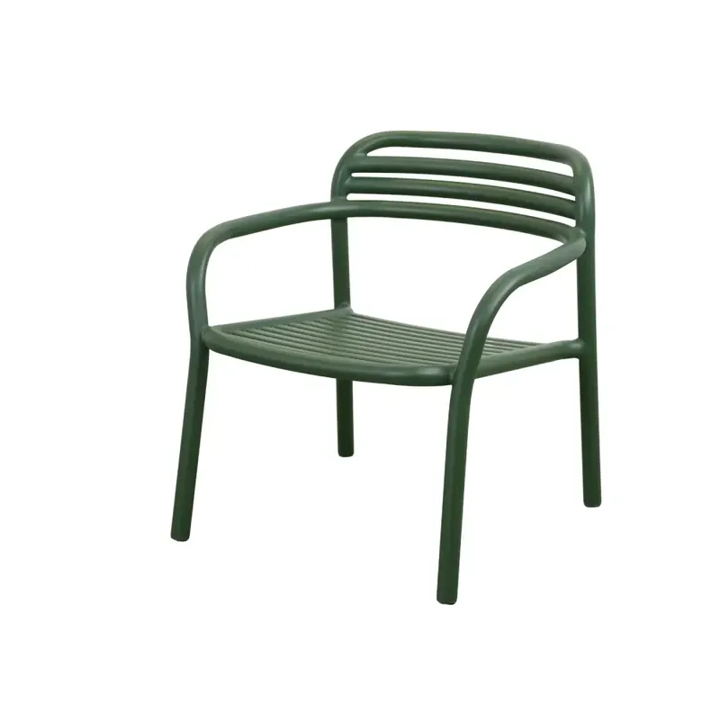 Bliss loungefåtölj, stapelbar Dark green, aluminium Beställ idag