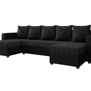 Billigare Midfeld 4-sits Hörnbäddsoffa Black - Möbler