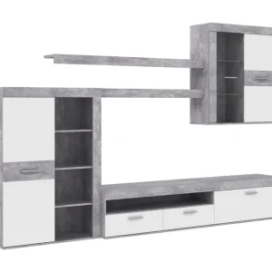 Begränsad tid Berrey TV-Möbelset 300 cm Vit - Förvaring