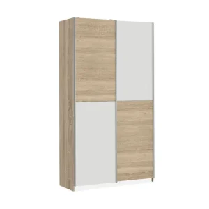 Outlet Molgaard Garderob 120x191 cm Brun/Vit - Förvaring
