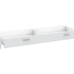 Uzayr Byrå med Hjul 200x19 cm Vit - Förvaring Rea