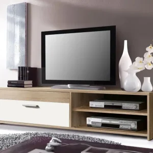 Turino TV-Bänk 120 cm Brun/Vit - Möbler Rea