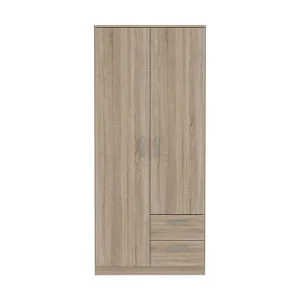 Begränsat erbjudande Steppello Garderob 82x185 cm Brun - Förvaring